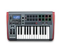 Novation Impulse 25 Keys USB bus-powered MIDI Controller Keyboard - Robust, ultra-responsive, full-size piano keyboard with aftertouch and velocity-sensitive pads - works on Mac or Windows