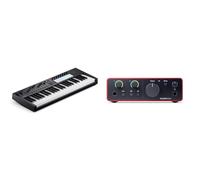 Novation Launchkey 49 [MK4] - 49 key Semi-Weighted, USB, MIDI Keyboard Controller + Focusrite Scarlett Solo 4th Gen USB Audio Interface, for the Guitarist, Vocalist, or Producer.