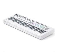 Novation Launchkey 49 White [MK4] - 49 Semi-Weighted Key, USB, MIDI Keyboard Controller with DAW Integration. Chord & Scale Modes, 16 Drum Pads, Arpeggiator, & Includes Music Creation Software Bundle