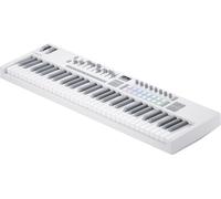 Novation Launchkey 61 White [MK4] - 61 Semi-Weighted Key, MIDI Keyboard Controller - DAW Integration. Chords & Scales, Drum Pads, Arp, & Music Creation Software