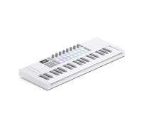Novation Launchkey Mini 37 White [MK4] - Portable 37 Mini-Key, USB, MIDI Keyboard with DAW Integration. Chord & Scale Modes, 16 Drum Pads, Arpeggiator, & Includes Music Creation Software Bundle