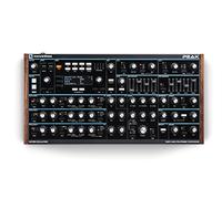 Novation Peak 8-Voice Desktop Polyphonic Synthesiser with 2 LFOs per voice, 16-slot modulation matrix, 3 analogue distortion points, and digital effects.