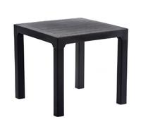 novato outdoor polypropylene dining table in anthracite