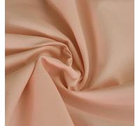 Novato Textiles Plain Polycotton Fabric Dress Craft Material 44" Wide Available in 11 Colours (Peach, 2 Meter)