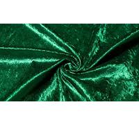 Novato Textiles Premium Crushed Velvet Stretch Velour Glitz Fabric Material 150cm Wide (Bottle Green, 1 Meter pre Cut)