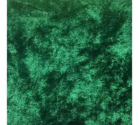 Novato Textiles Premium Crushed Velvet Stretch Velour Glitz Fabric Material 150cm Wide (Bottle Green, 2 Meter)