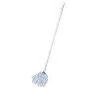 NovatoStar Long Handle Mop Cotton String Wet Floor Cleaning With 120 cm Handle with Microfiber Cotton Mop Head (Grey, Twin Pack)