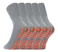 NOVAYARD 5 Pairs Non Slip Grip Socks for Men Women | Anti Skid Yoga Pilates Slipper Socks, Suitable for Yoga Pilates Hospital Home