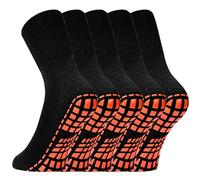 NOVAYARD 5 Pairs Non Slip Grip Socks for Men Women | Anti Skid Yoga Pilates Slipper Socks, Suitable for Yoga Pilates Hospital Home