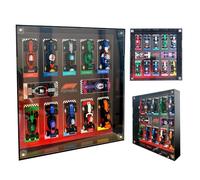 NOVDA Acrylic Display Case Compatible with Lego F1 Speed Champions 71049, Collectables -F1 Racing Car Collections Wall Mount Storage Box, 10.62x10.62x1.96 IN (Excluding Models)
