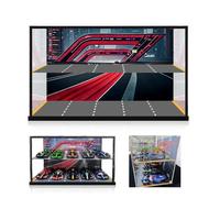 NOVDA Acrylic Display Case for Lego Speed Champions 10-in-1 F1 Car 77242,77243,77244,77245,77246,77247,77248,77249,77250,Dust-Proof Display Box for Lego car,Size: 51 x 24x 26 cm (Not Included Model)