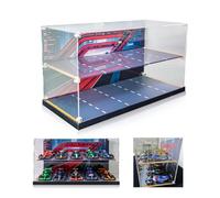 NOVDA Acrylic Display Case for Lego Speed Champions F1 10-in-1 Collector's Pack, Dustproof Display Box for Lego 77242,77243,77244,77245,77246,77247,77248,77249,77250,77251,Size: 51x24x 26cm (Without
