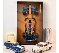 NOVDA Display frame for Lego 42141 Technic McLaren Formula 1 Race Car Model Building Kit, 75X45CM Display Board for 42141 Car Wall Mount for Lego Enthusiasts