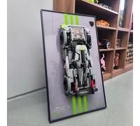 NOVDA Display Frame for Lego Technic 42156 9X8 24H Hybrid Hypercar Model Building Kit, 75X45CM Display Board for 42156 Car Wall Mount for Lego Enthusiasts