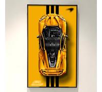 NOVDA Display Frame for Lego Technic McLaren P1 42172 Hypercar Building Set, 75X45CM Display WallBoard For Lego Car Wall Mount (No Model) (colorful)