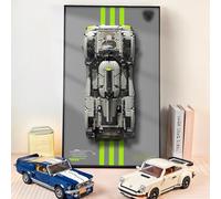 NOVDA Display Frame for Lego Technic PEUGEOT 9X8 24H Le Mans Hybrid Hypercar Model Building Kit, 75X45CM Display Board for Lego 42156 Car Wall Mount for Lego Enthusiasts