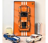 NOVDA Display Frame for Lego Technic Porsche 911 GT3 RS Model Building Kit, 75X45CM Display Board for Lego 42056 Car Wall Mount for Lego Enthusiasts