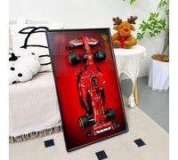 NOVDA Display Wall Mount Compatible with Lego Technic Ferrari FS-24 F1 Race Car, 42207 Formula 1 Car Frame, Perfect for Living Room, Study, Hobby Room, 75 x 45 cm (Frame Only)