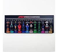 NOVDA Display Wall Mount for LEGO Speed Champions F1 Formula 1 Racing Car 12-in-1 Wall Board, 110 x 40 cm Racing Car Wall Display for Collectors Hobby Room Office Decoration, No Model Included