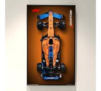 NOVDA Display Wallboard compatible with Lego Technic McLaren F1 Racing Car Model Kit, 17.7 x 29.5 inch, 42141 Frame Wall for Formula 1 Car Wall Mount (Only Wallboard)
