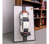NOVDA Wall Display Board Compatible with Lego Technic 911 RSR Sports Car Model, 42096 Frame & Wall Mount Case for Home Office Collection Display, 29.53x17.72Inch (Excluding models)