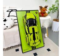 NOVDA Wall Display Board Compatible with Lego Technic Lamborghini Sián FKP 37 Sports Car Model, 42115 Frame & Wall Mount Case for Home Office Collection Display, 29.53x17.72Inch (Excluding Models)
