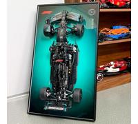 NOVDA Wall Display Board Compatible with Lego Technic Mercedes-AMG F1 W14 E Performance Car 42171, 29.5x17.7Inch Display Frame Wall Mount Case for HomeOffice & Collection Display (Excluding Models)