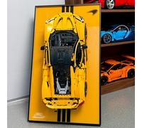 NOVDA Wall Display Board Compatible with Lego Technic P1 Sports Car, 42172 Frame Wall Mount Case for Home Office Collection Display, 29.53x17.72Inch (Excluding models)