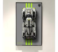 NOVDA Wall Display Board Compatible with Lego Technic PEUGEOT 9X8 24H Le Mans Hybrid Hypercar Sports Car, 42156 Frame Wall Mount Case for Office Collection Display, 29.53x17.72Inch (Excluding models)
