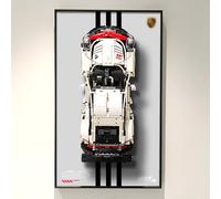 NOVDA Wall Display Board Compatible with Lego Technic Porsche 911 RSR Sports Car Model, 42096 Frame & Wall Mount Case for Home Office Collection Display, 29.53x17.72Inch (Excluding models)