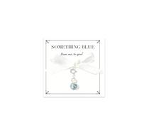 Novearring Something Blue Charm Gift for Bride Bridal Shower Wedding Gifts Bridal Blue Pearl Bouquet Garter Lucky Charm for Bride to Be Gifts