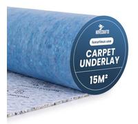 Carpet Underlay - 11mm Thick - High-Density PU Foam Insulation Roll 162.21 ft² (15.07m²) - Soft and Comfortable Foam Underlay for Bedroom, Living Room, Stairs - Heat & Sound Insulation