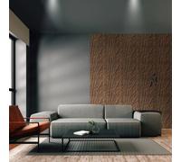 Novecrafto 3D Geometric Line Design Wall Panels Interior Cladding Panels 50cm x 50cm (6 Sheets) in Dark Brown | Size: 50 cm x 50 cm Novecrafto Dark Brown 50 cm x 50 cm