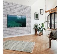 Novecrafto 3D Wall Panels Faux Wood Effect PVC Cladding Panels 96cm x 48cm (6 Sheets) in Grey | Size: 96 cm x 48 cm Novecrafto Grey 96 cm x 48 cm