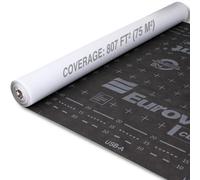 Novecrafto Breathable Membrane Roofing Underlay 120 Gsm - Roll 1.5 X 50 M Covers 75 M² - 3-Layer Vapour Permeable Roof Underlay For Roofs