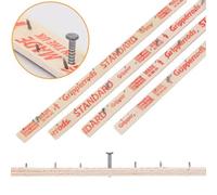 Carpet Gripper Rods Pack of 16 Pcs Covering 39.90ft (12.16m) - Carpet Grippers 2.49ft (76cm) Long, Pre-Nailed Strips with Dual Purpose Pins for Underlay Flooring - Stairs, Concrete, Wood Floors