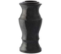 Novecrafto Granite Memorial Vase for Flowers - Solid Stone for Cemetery or Garden in Black Novecrafto Black