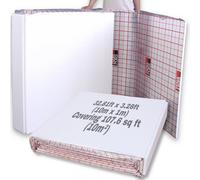 Novecrafto Heated Floor Insulation Board - Pack Of 10 M², 20 mm Eps Panels With Reflective Foil & Grid For Underfloor Heating Pipe Layout