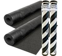 2 Rolls Heavy-Duty Black Polyester Shed Roofing Felt, 16.4 x 3.2 ft (5m x 1m) - Heavy Duty Weatherproof Roof Felt, Premium Quality10-Year Life Expectancy, Durable Roof Covering