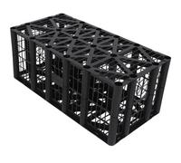 Novecrafto Heavy Duty Soakaway Drainage Crate 192L - Plastic Modular System For Ground Stabilisation Soil Movement L 100Cm X W 50Cm X H 40Cm