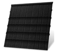 NOVECRAFTO Metal Corrugated Roofing Sheets 15 Pack 7.1m², Black Roof Panels | Black corrugated wave profile for shed roof covering, 134 x 42 cm, 0.25 mm aluminium-zinc steel, premium stone-coated