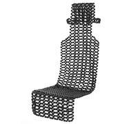 NOVECRAFTO Natural Wood Beaded Car Seat Beads - Massager With Universal Fit For Car Seat Types - Black Wooden Beaded Comfort Massage Cover - 57in | 145 cm Long & 15.7in | 40cm Wide