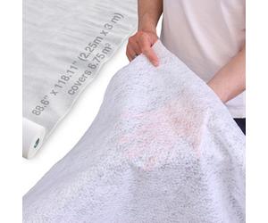 Novecrafto Non Woven Geotextile Membrane 2.25M X 3M - Durable Landscaping Fabric For Soakaways, Drainage, Gravel & Artificial Grass Underlay