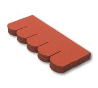 NOVECRAFTO Premium Asphalt Roof Shingles, 25 Pcs, Fish Scales Design, Red | Covers 3 sqm, 80 x 31.5cm pieces, nails included, fibreglass reinforced, UV, fire & weather resistant, heavy-duty, recyclable