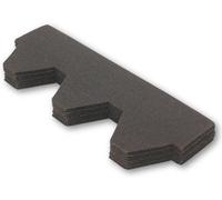 Premium Asphalt Roof Shingles - 25 Pieces / 3 sqm | Graphite Hexagonal Shape Felt Shingles 31.5 in x 12.4 in (80 x 31.5 cm) Weather Resistant & Heavy-Duty Roofing Felt