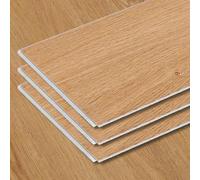 NOVECRAFTO Premium SPC Vinyl Flooring Planks, 34 Pack, 15.2 x 91.4 cm (4.72 m² Cover) - 5mm Waterproof Easy Click Fit Floor Tiles, Oak Wood Effect LVT Flooring Planks for Bedroom, Living Room, Kitchen