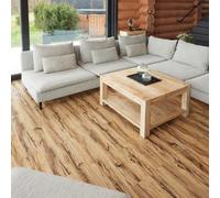 Self Adhesive Floor Planks - 30 Pack Cover 44.88 sq ft / 4.17 sqm- Vinyl Flooring Set - Peel and Stick Tiles - 36x5.98 in (91.4x15.2cm) - Stick On Floor Tiles - Brown Sandalwood Effect
