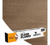 NOVECRAFTO Self Adhesive Floor Planks, Pack of 30, Beige Grey Wood Effect | Peel and stick floor planks, waterproof, wear-resistant vinyl flooring, 91.4x15.2cm, 4.17 m² coverage, kitchen & living areas