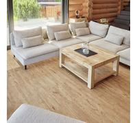 Novecrafto Self Adhesive Floor Planks Pack of 7 Peel & Stick Vinyl Flooring (91.4x15.2cm) in Khaki | Size: 91.4x15.2 cm Novecrafto Khaki 91.4x15.2 cm