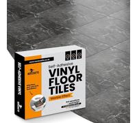 NOVECRAFTO Self Adhesive Vinyl Floor Tiles, Luxe Marble Effect, Pack of 40 | Peel and stick floor tiles, 30.5x30.5cm, waterproof, wear-resistant, 1.5mm thick, 3.72 m² coverage, for kitchens & bathrooms
